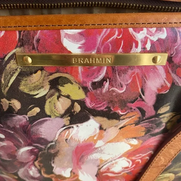 Brahmin leather Asher pink Hemingway pattern tote lightly used. - Picture 10 of 16